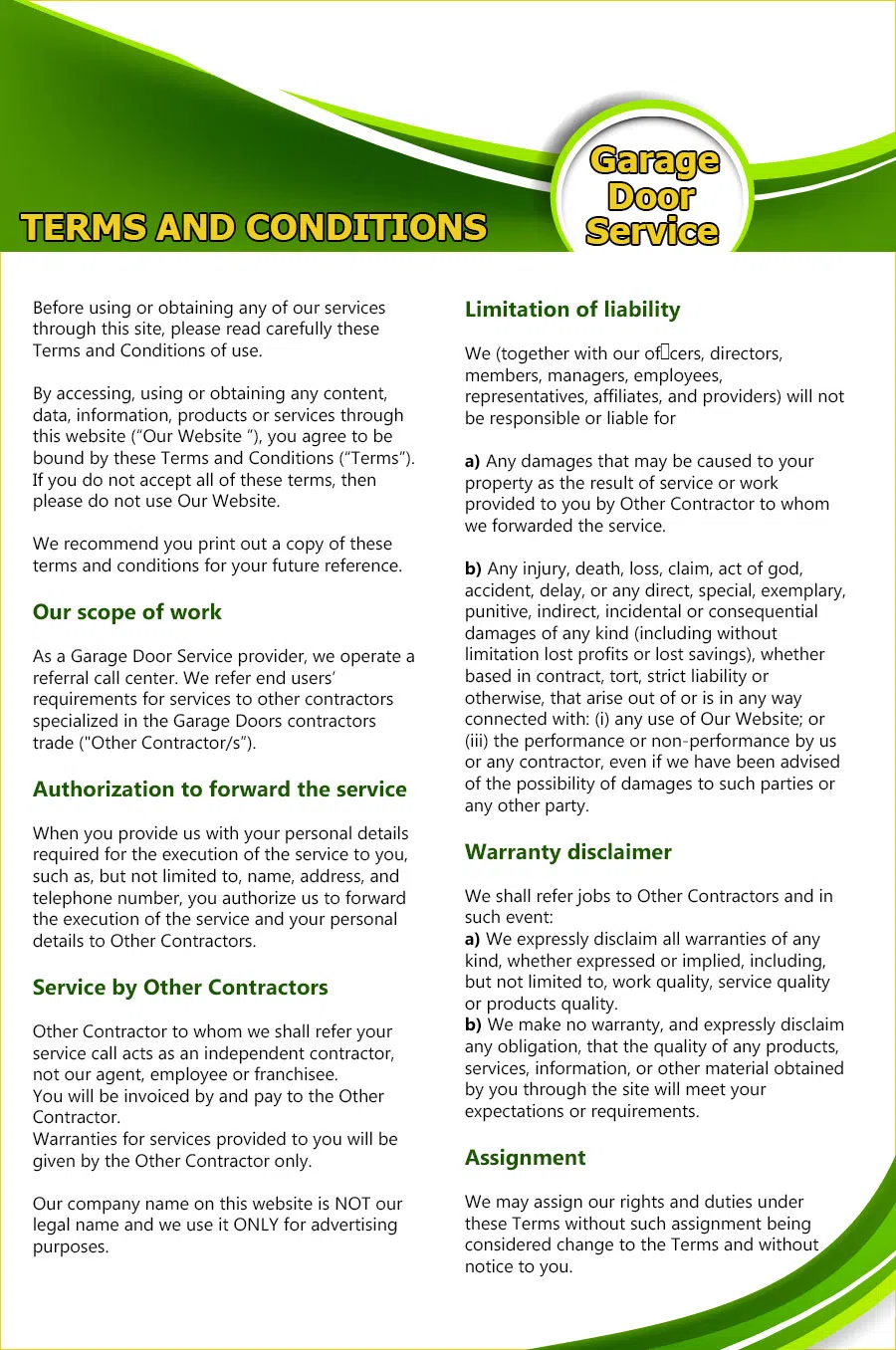 Master Garage Door Service College Park, MD 301-750-2202